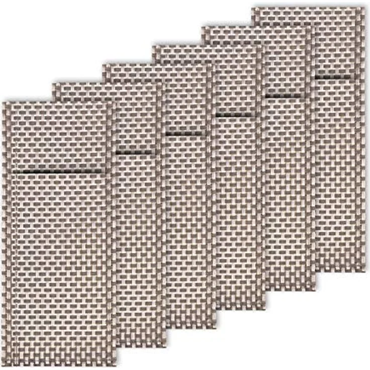 Westmark 6 Servietten-/Bestecktaschen, Saleen-Edition: Elegance, Grau/Silber, pflegeleicht und langlebig – Bild 1