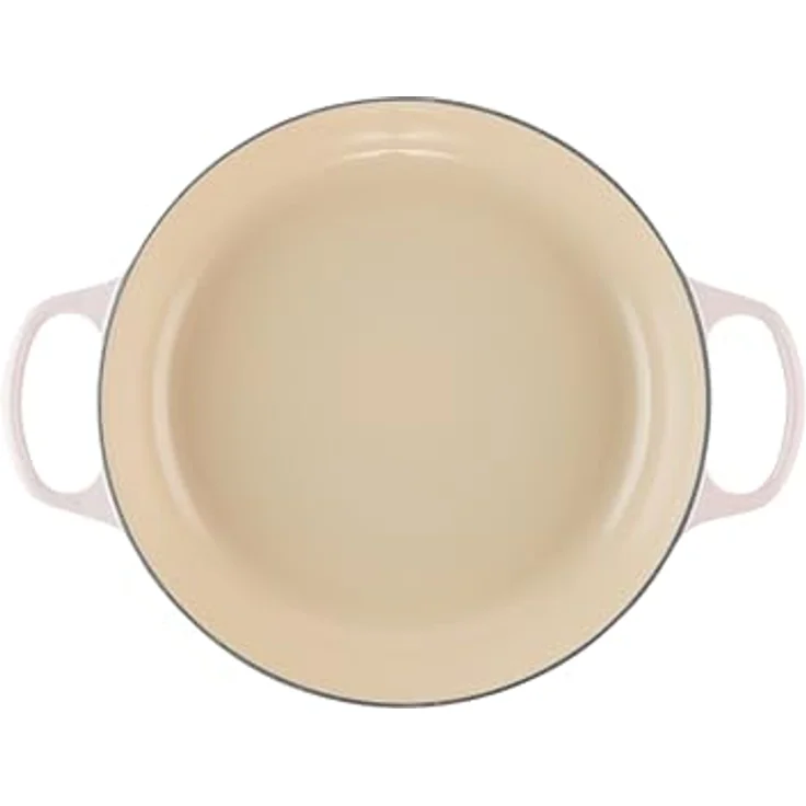 LE CREUSET Signature Gusseisen Gourmet-Profitopf, Rund, Ø 30 cm, 3,5 l, Induktionsgeeignet, Shell Pink – Bild 5
