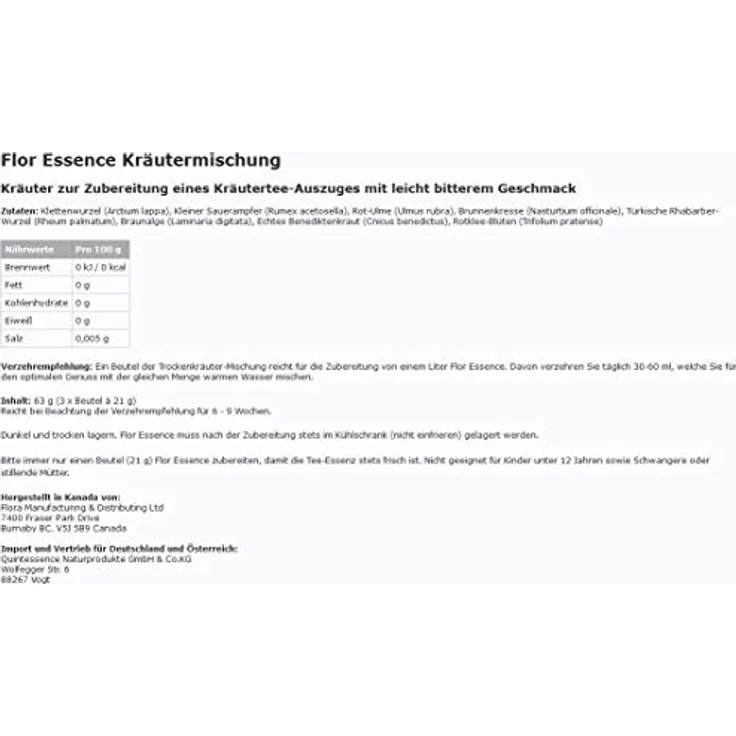 FMD Flor Essence Tee 63 g, fördert den gesunden Stoffwechsel – Bild 4