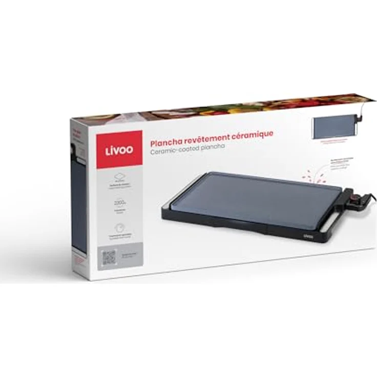 LIVOO Raclette und Fondue-Set Grillpfanne, steckbares Produkt ideal für gesellige Abende – Bild 5