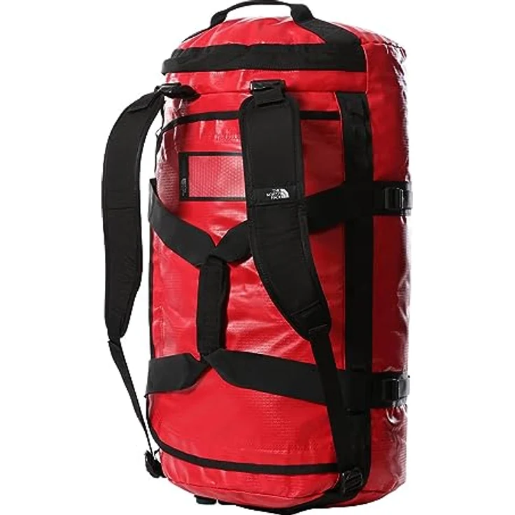 The North Face Reisetasche Rucksack M Base Camp Duffel Red, schwarz – Bild 3