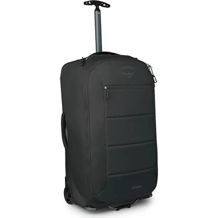 Osprey Ozone 2-Rad Handgepäck, 80L/27, Schwarz, ultraleicht mit robustem High-Road-LT-Rahmen und 90-mm-Rädern
