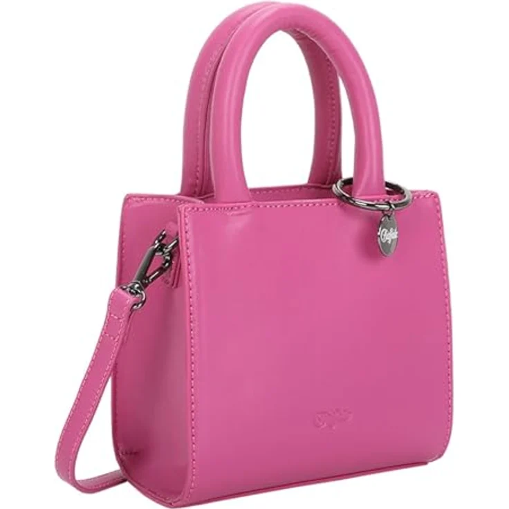 Buffalo Boxy Mini Bag, Handtasche 17.5 cm x 9.5 cm x 16.5 cm, pink berry, 100% Polyester – Bild 2