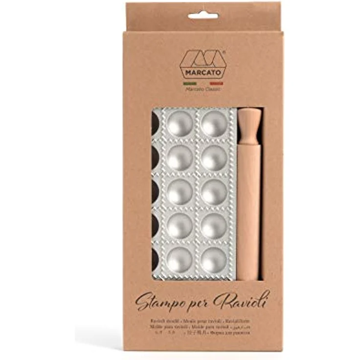 Marcato Ravioli Tablet 24 Ronde Agnolotti, Silber, 8382 – Bild 3