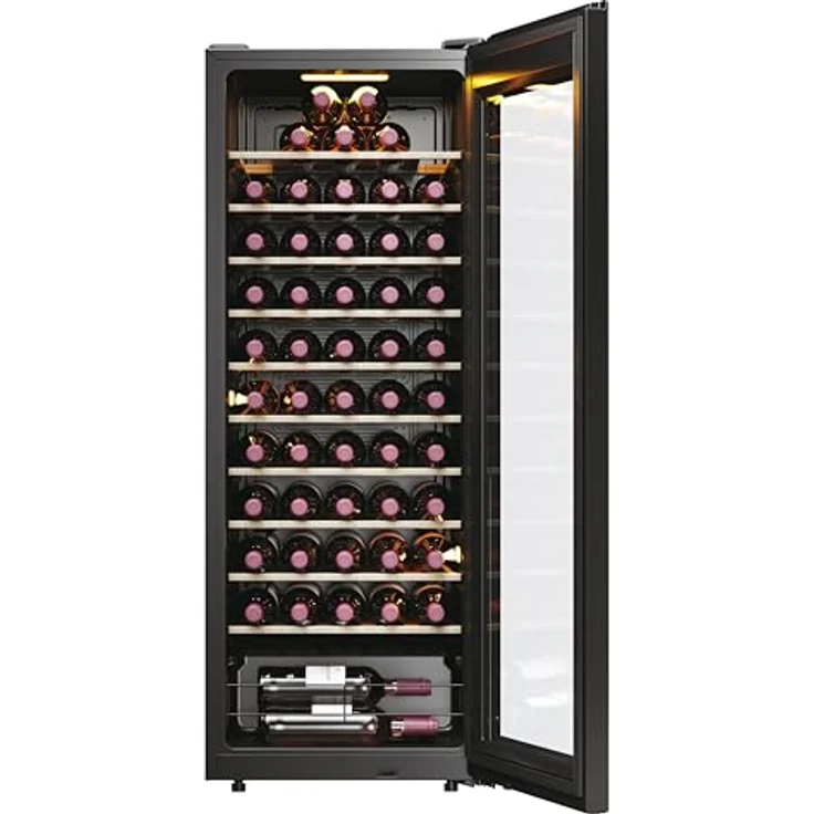 Haier HWS58GGH1 Weinklimaschrank 50 SERIE 3, max. 58 Flaschen, WiFi & hOn-App, UV-Glastür, 10 Holzablagen, LED-Beleuchtung – Bild 3