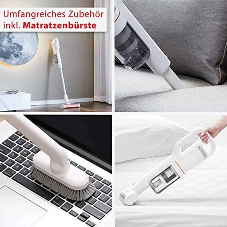 Xiaomi Roidmi S2 Handstaubsauger mit Akku App-Steuerung, beutellos, weiß – Bild 6