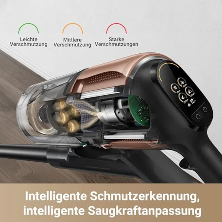 dreame Z20 Kabelloser Staubsauger, 250AW Starke Saugkraft, 90min Lange Laufzeit, Schwarz – Bild 4
