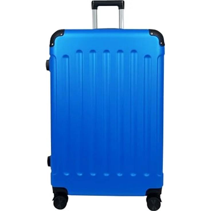 MTB Koffer Reisekoffer ABS Trolley 4 Zwillingsrollen M/L/XL oder Set, schwarz – Bild 3