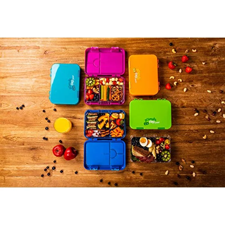 schmatzfatz junior Lunchbox 6 Fächer 21,3 x 15 x 4,5 cm (BxHxT) Petrol – Bild 7