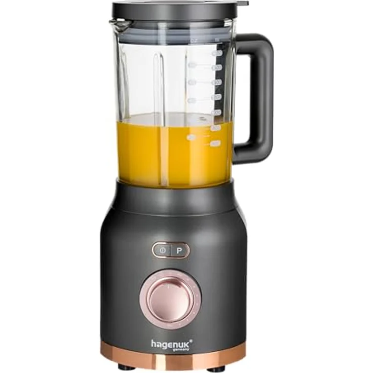 HAGENUK 2in1 Powermixer und Smoothiemaker | 1200 Watt | Glasbehälter 1,8 Liter | To-Go-Becher aus Tritan Kunststoff | BPA Frei – Bild 4
