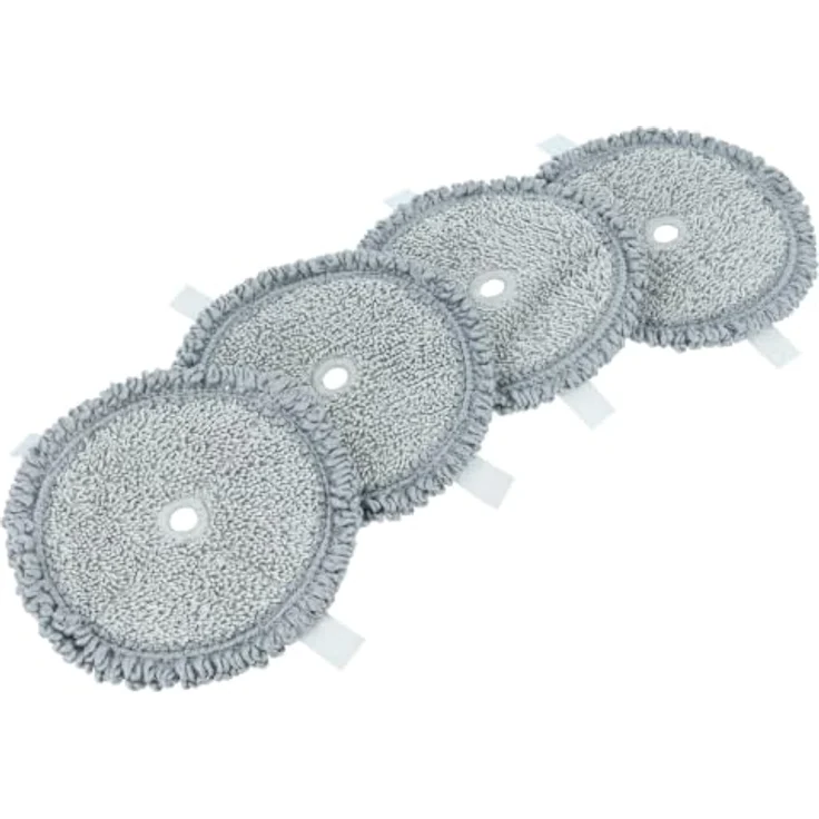 vhbw Wischbezug Ersatz für Bosch BHZUPAD1, Mikrofaser, grau, wiederverwendbar, 4er Set – Bild 1