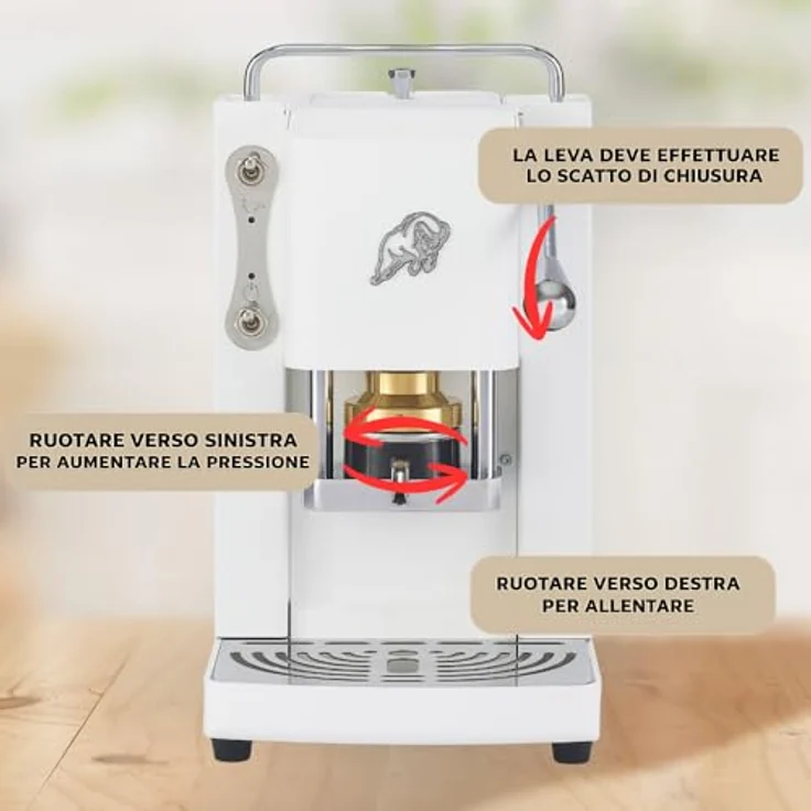 Faber Pro Essential, Kapselmaschine in Weiß und Chrom mit elegantem Design – Bild 5