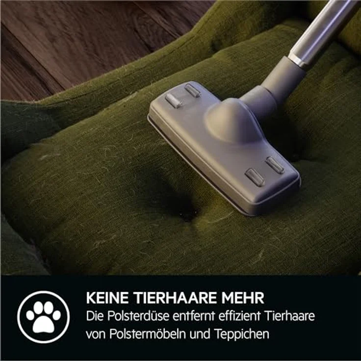 AEG Bodenstaubsauger CLEAN 6000 (AB61C2DBS), 750 W mit Beutel, hohe Saugleistung, automatische Umschaltung, inkl. Zusatzdüsen, 55 % Recyclingkunststoff – Bild 5