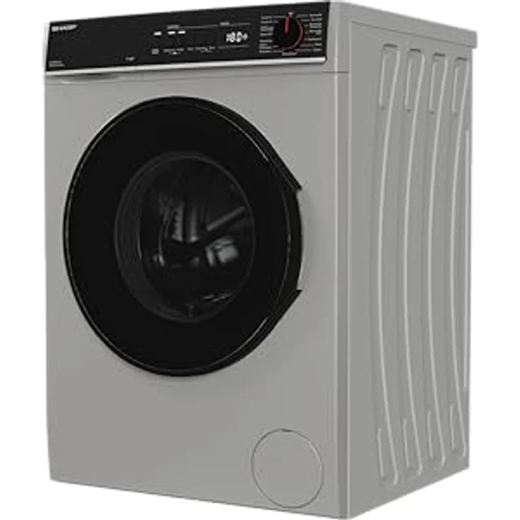 SHARP ES-PRO014SA-DE Waschmaschine Frontlader, 10kg, 1400U/min, Smarte Bedienung durch Veezy App, Dampffunktion, Inverter, 15 Programme, AquaStop, Silber – Bild 4
