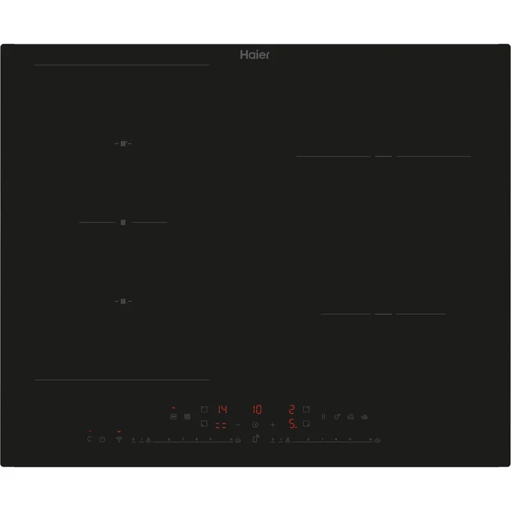 Haier HAIF64DCS, Induktionskochfeld, 59 cm, schwarz, mit Touch-Sensor-Bedienung, PowerBoost-Funktion und Zweikreiszone