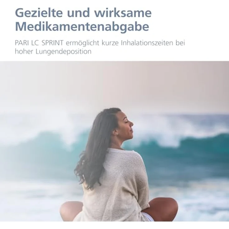 PARI LC Sprint Vernebler zur Inhalationstherapie der unteren Atemwege – Blauer Düsenaufsatz mit Ventilsystem, PIF-Control, Mundstück universell, Anschlussschlauch – PARI BOY Zubehör – Bild 5