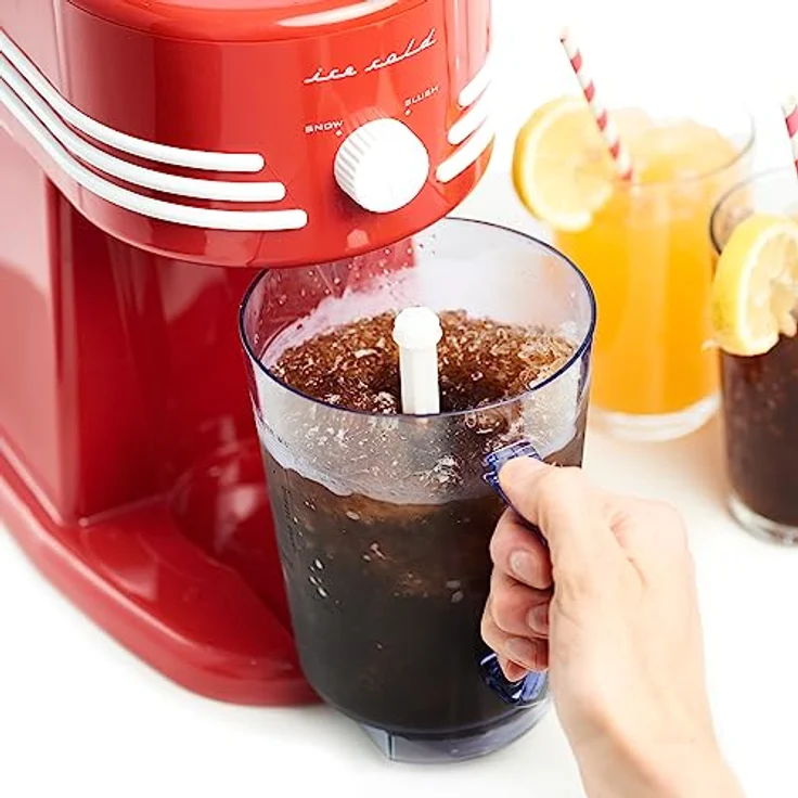 Salco SNC31 Retro Frozen Beverage Station Slush & Crushed-Ice, Eis-Herstellung zum Event, Retro-Design, 50er Jahre, Kindergeburtstag – Bild 3