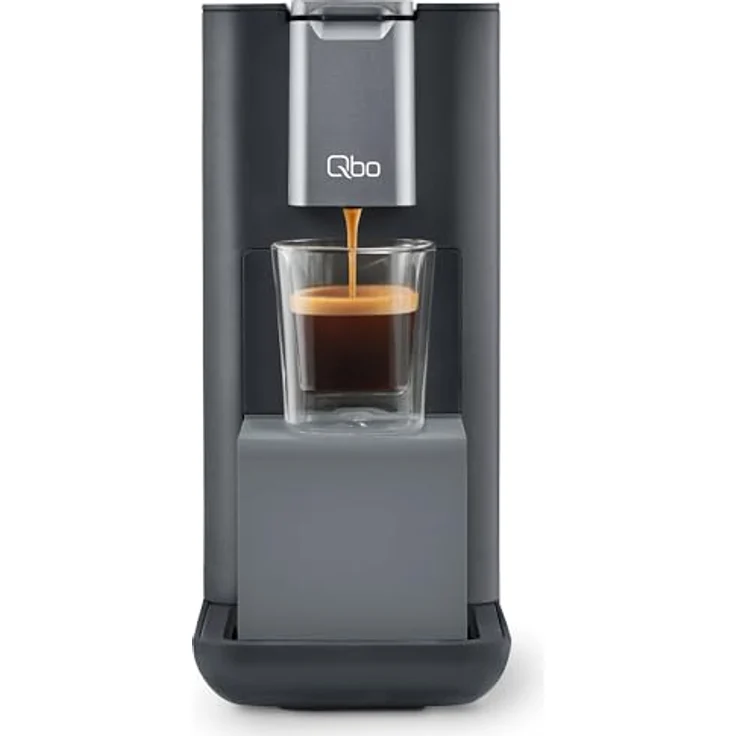 Tchibo Qbo ESSENTIAL Kapselmaschine, Dark Stone, 19 Bar Brühdrucktechnologie, Schwarz, energiesparend und kompakt – Bild 2