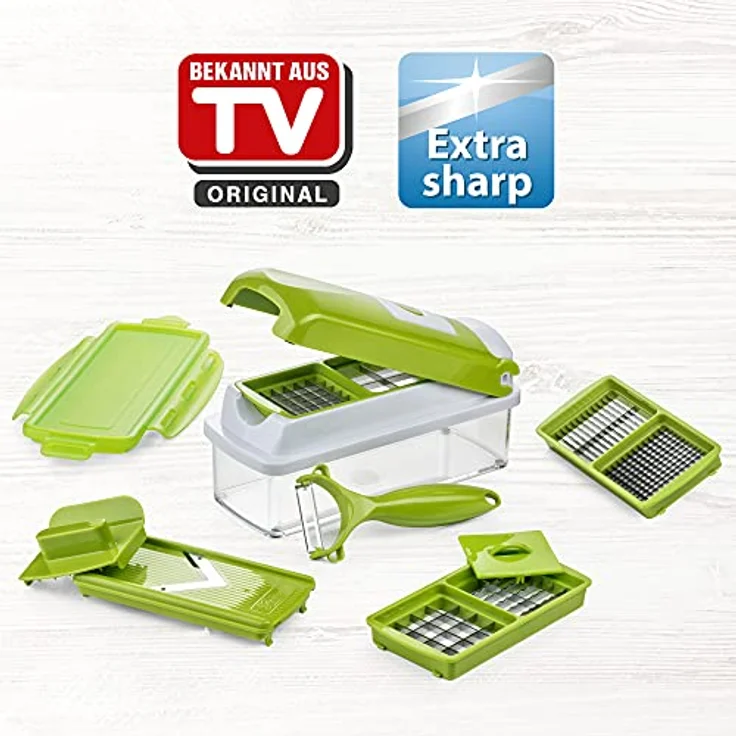Nicer Dicer Smart, Set 10 Teile grün – Bild 3