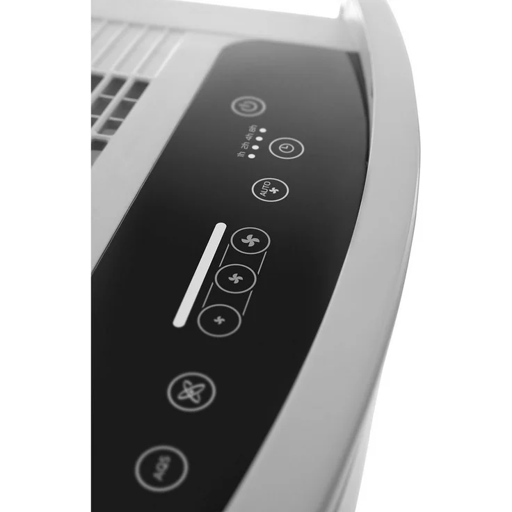 De'Longhi Luftreiniger AC230 saubere Luft für Allergiker & Raucher, entfernt Pollen, Staub und Gerüche, 5-stufiges Filtersystem, für Räume bis 80 m³, Timer-Funktion, silber – Bild 6