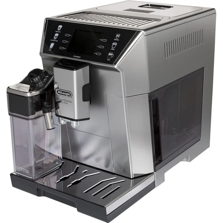 De'Longhi PrimaDonna Class ECAM 550.85.MS Kaffeevollautomat mit Milchsystem und integriertem Mahlwerk, Cappuccino und Espresso auf Knopfdruck, 3,5 Zoll TFT Farbdisplay und App-Steuerung, silber – Bild 2