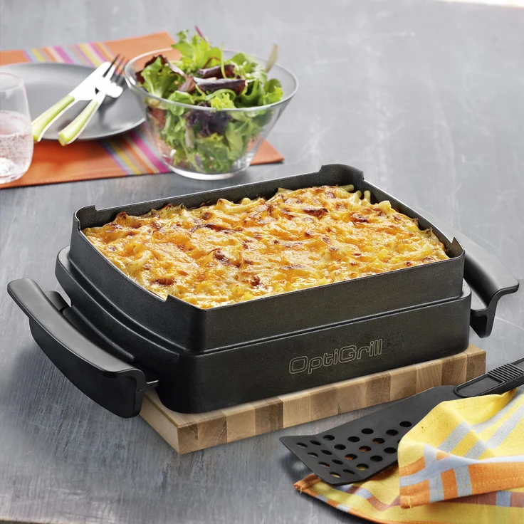 Tefal XA7258 OptiGrill Snacking & Baking Backschale (passend für OptiGrill+ und OptiGrill Elite, antihaftversiegelt, Kapazität: 1,6 Liter, spülmaschinenfest) schwarz – Bild 2
