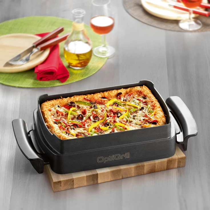 Tefal XA7258 OptiGrill Snacking & Baking Backschale (passend für OptiGrill+ und OptiGrill Elite, antihaftversiegelt, Kapazität: 1,6 Liter, spülmaschinenfest) schwarz – Bild 4