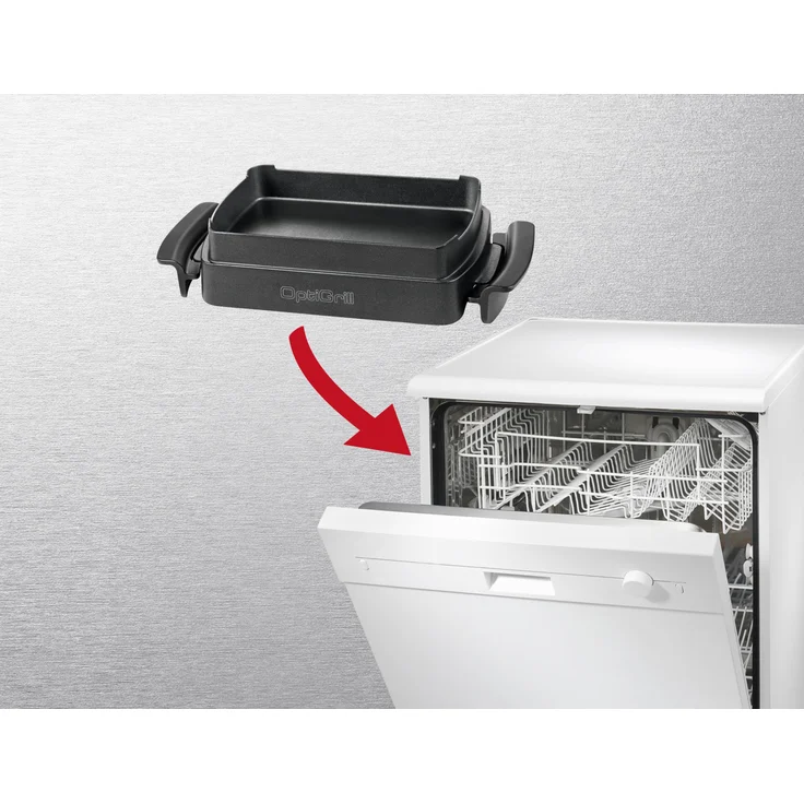 Tefal XA7258 OptiGrill Snacking & Baking Backschale (passend für OptiGrill+ und OptiGrill Elite, antihaftversiegelt, Kapazität: 1,6 Liter, spülmaschinenfest) schwarz – Bild 5