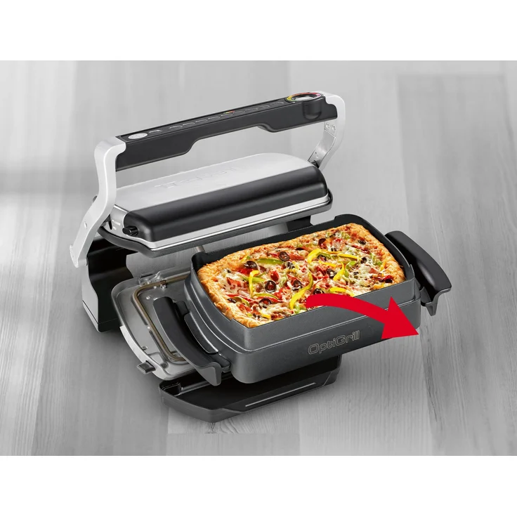 Tefal XA7258 OptiGrill Snacking & Baking Backschale (passend für OptiGrill+ und OptiGrill Elite, antihaftversiegelt, Kapazität: 1,6 Liter, spülmaschinenfest) schwarz – Bild 3