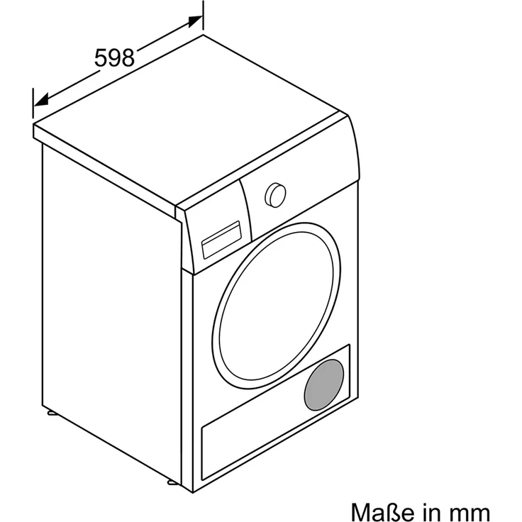 Bosch WTX87M20, Wärmepumpentrockner, A++, Fassungsvermögen 8 kg, Standgerät, Breite 59,8 cm, Display, Wäschetrockner mit Automatik – Bild 6