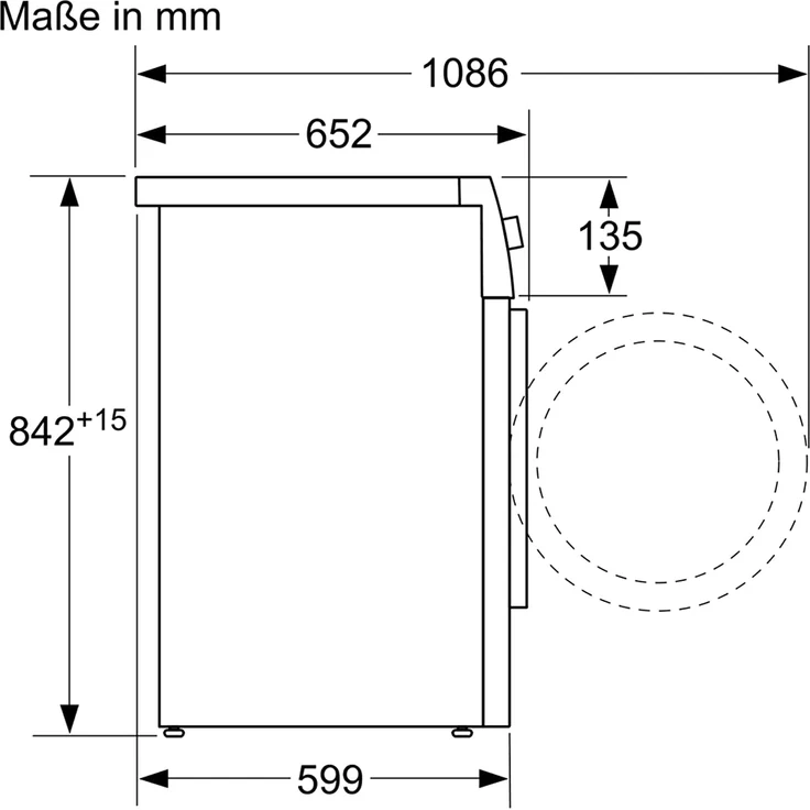 Bosch WTX87M20, Wärmepumpentrockner, A++, Fassungsvermögen 8 kg, Standgerät, Breite 59,8 cm, Display, Wäschetrockner mit Automatik – Bild 7