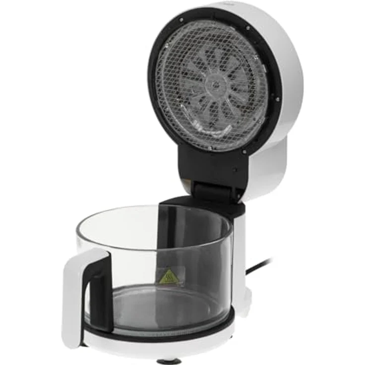 Adler Heißluftfritteuse AD 6316, 3L, 8 Programme, Timer, weiß, schwarz – Bild 4