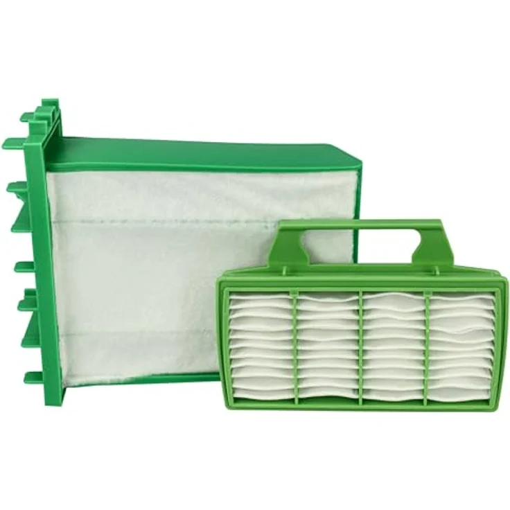 VHBW Filter-Set kompatibel mit Sebo Airbelt K3, K1, 4x Mikrofilter und Hygieneschutzfilter, weiß/grün – Bild 9