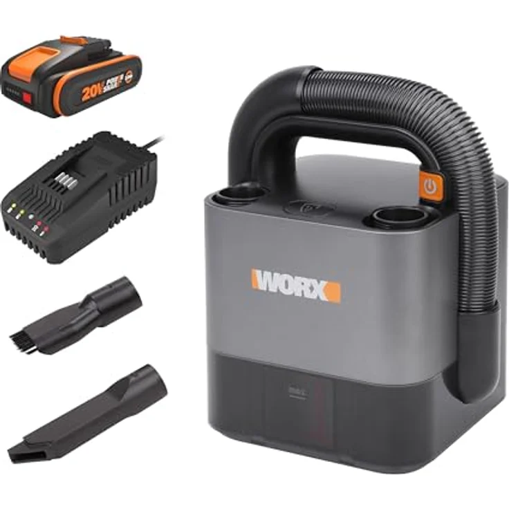 Worx WX030, Handstaubsauger beutellos und schnurlos, kompakt und leistungsstark – Bild 1