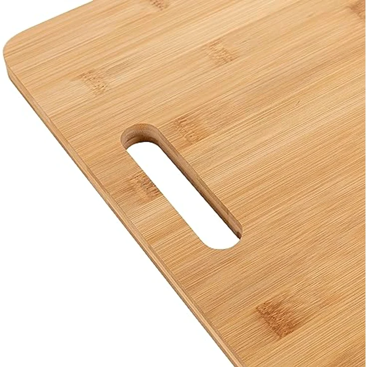 FLORINA 3-er Set Bambus-Schneidebretter CANADA I Natürliche Bambus-Schneideblöcke I Küchenbrett antibakteriell I Universalschneidebretter zum Schneiden von Käse, Fleisch, Obst, Gemüse – Bild 5