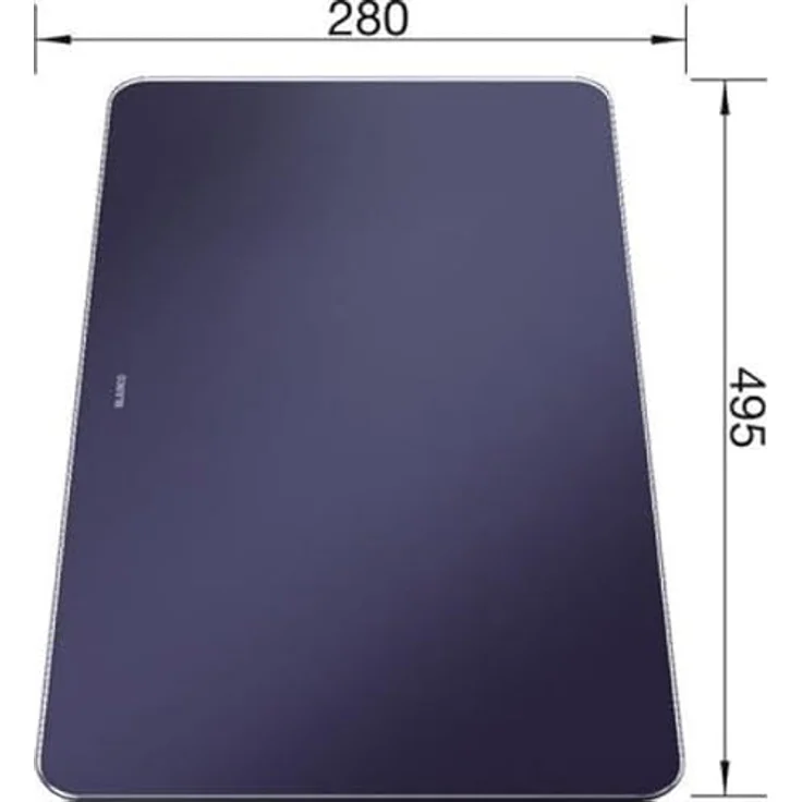 Blanco Universal Glasschneidebrett B: 28 T: 49,5 cm 232846 – Bild 3