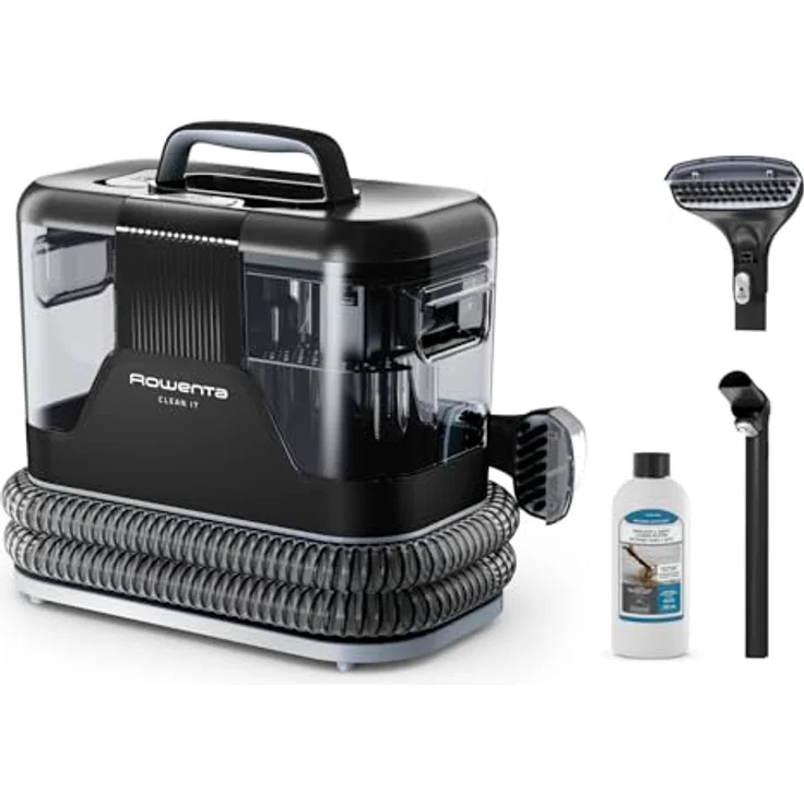Rowenta Clean It IN5010F0, tragbarer Fleckenreiniger mit 12.500 Pascal Saugkraft, schwarz-grau – Bild 2