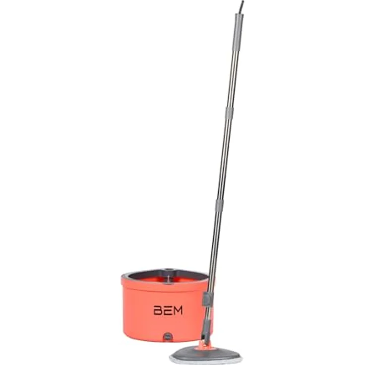 BEM Wischmopp ORBITA Bodenwischer Set mit Eimer, 2-in-1 mit Auswringfunktion, Filtersystem, selbsttrennendes Schmutz und Frischwassersystemм, 2 Mopp-Köpfe inkl. – Bild 10