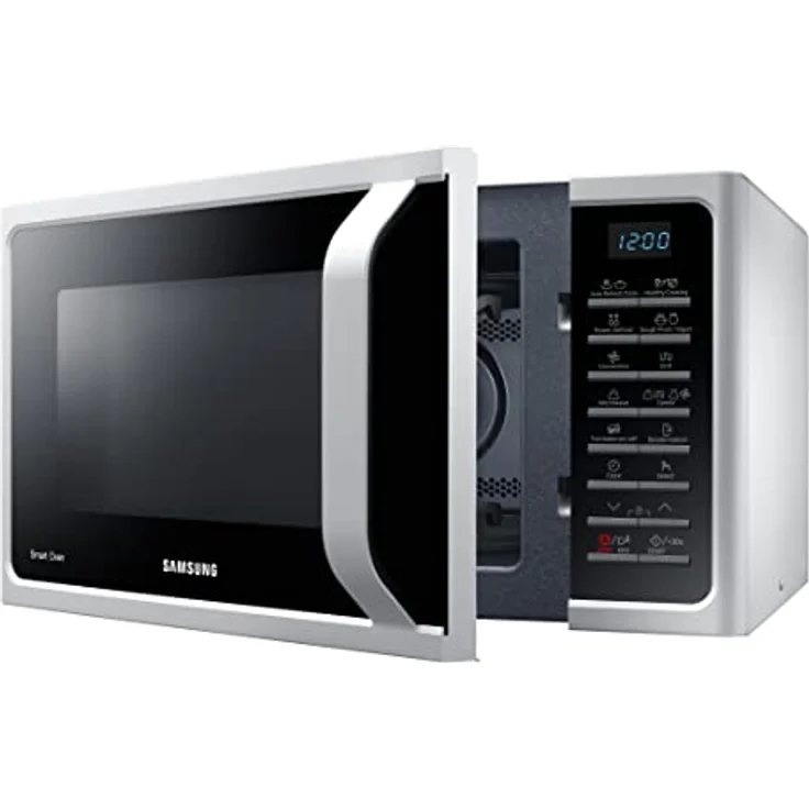 Samsung Kombinierter Mikrowellenofen SmartOven MC2BH5015AW/ET, belüftetes Kochen, Fresh Menu, Mikrowelle + Grill 900 W + 1500 W, 28 l, 52 l x 31 h x 47p cm, Weiß – Bild 4