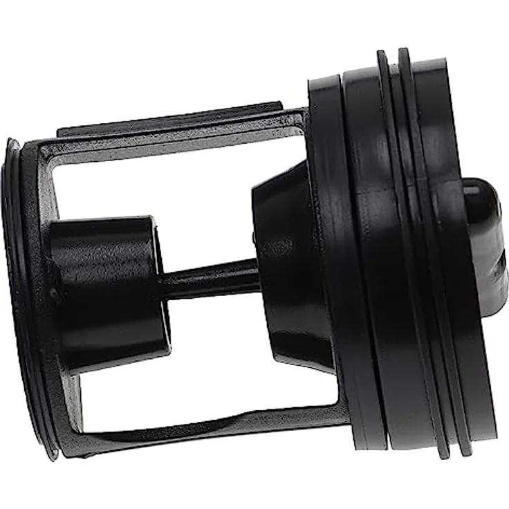 vhbw Flusensieb für Waschmaschinen und Trockner, Ersatzteil schwarz, 5,9 cm Durchmesser, kompatibel mit Privileg, Quelle und Gorenje