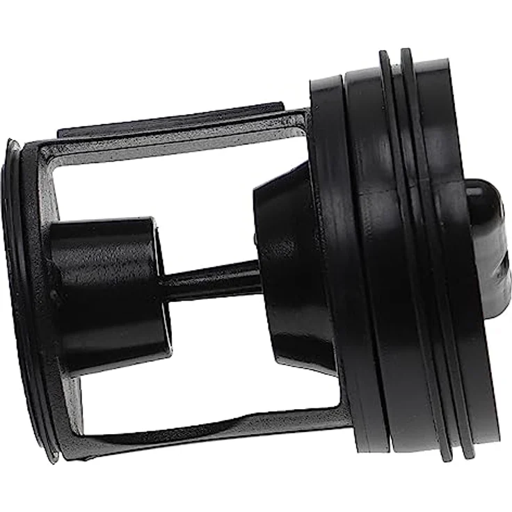 vhbw Flusensieb für Waschmaschinen und Trockner, Ersatzteil schwarz, 5,9 cm Durchmesser, kompatibel mit Privileg, Quelle und Gorenje – Bild 1