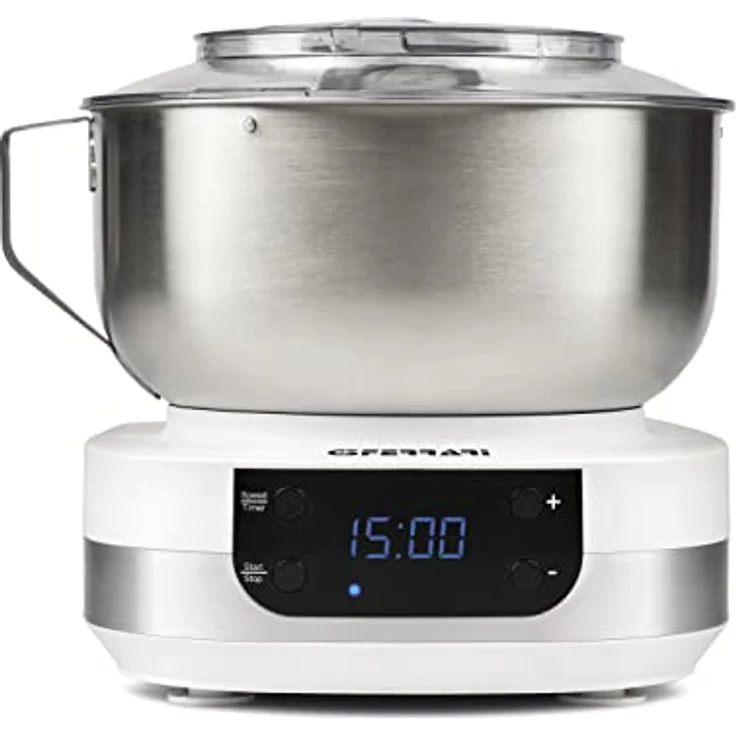 G3 Ferrari G20145 Gourmet Knetmaschine, 1500 Watt, 5 Liter Edelstahlschüssel, digitale Anzeige, 5 Geschwindigkeiten, Timer, inklusive Rezeptbuch – Bild 5