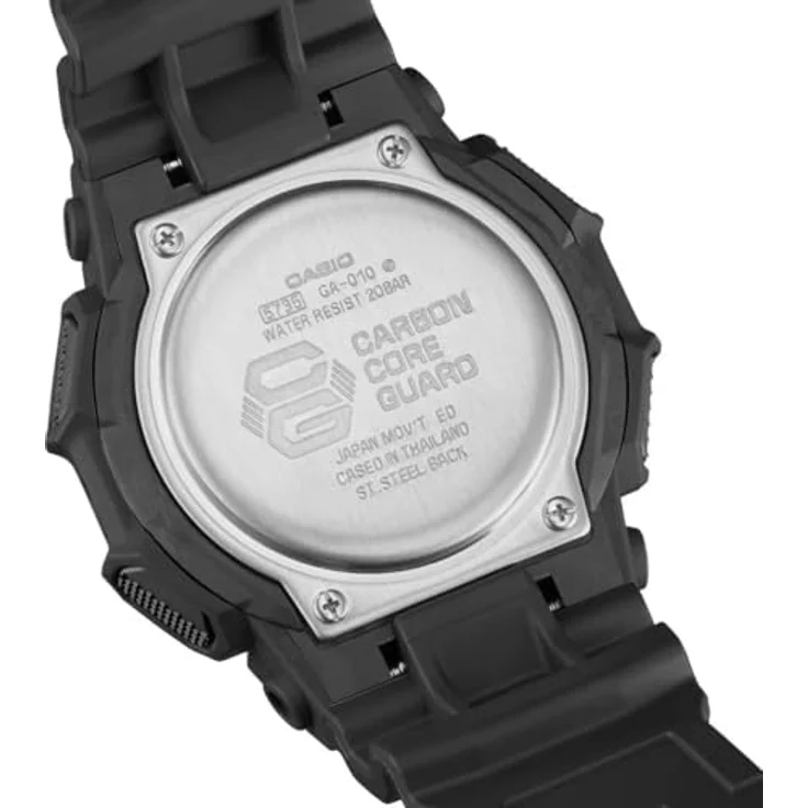 Casio G-Shock Herrenuhr Ana-Digi, schwarz/gold, Kunststoffband, Alarm, Stoppuhr, mineralglas, japanisches Quarzwerk – Bild 5