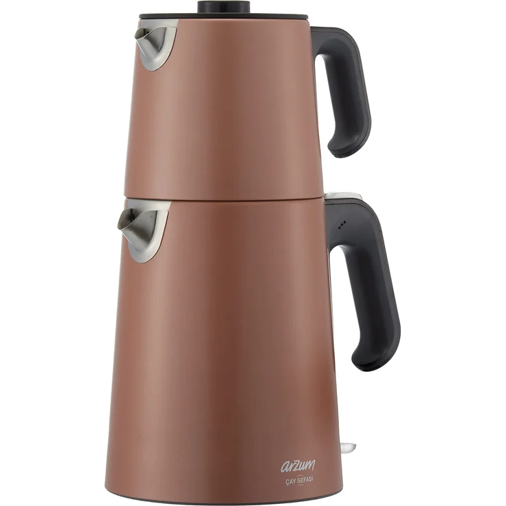 Arzum Teebereiter, CayEdelstahlkessel, 1,8 l Kapazität, Rot – Bild 1