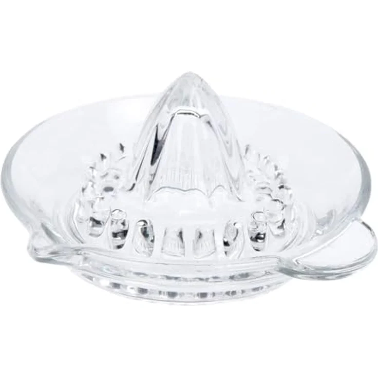 WESTCRAFT Manuelle Glas Zitruspresse, Zitronen-Presse mit Ausgießer, spülmaschinenfest für Zitronen und Orangen, Ø 14 cm – Bild 1