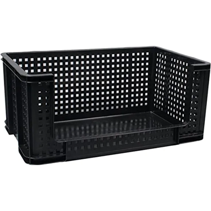 Really Useful Box Aufbewahrungskorb, 64 Liter, schwarz - Preisvergleich