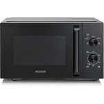 Severin MW7796, Mikrowelle mit 28 Litern XXL-Innenraum, 5 Leistungsstufen und automatischer Abschaltung, Schwarz