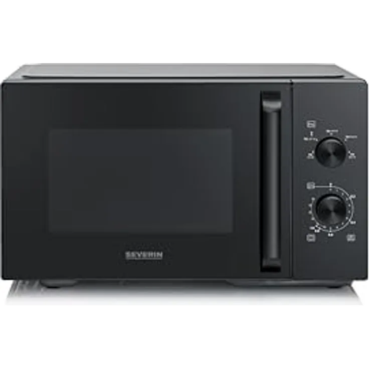 Severin MW7796, Mikrowelle mit 28 Litern XXL-Innenraum, 5 Leistungsstufen und automatischer Abschaltung, Schwarz