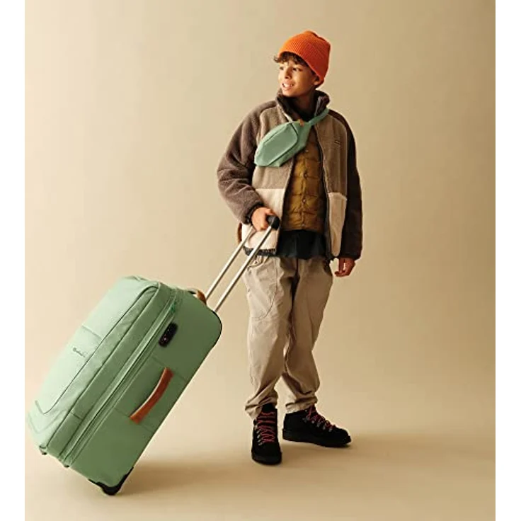 satch Flow M Trolley Koffer Handgepäck 35 l 54x32x23 cm oder Koffer groß 55 l 65x37x29 cm, inkl. Wäschebeutel, Reisegepäck Pure Jade Green - Hellgrün – Bild 2