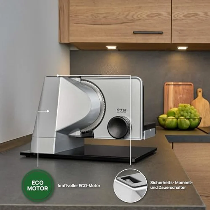 Ritter Allesschneider sono 5, elektrischer Allesschneider mit ECO-Motor, made in Germany – Bild 5